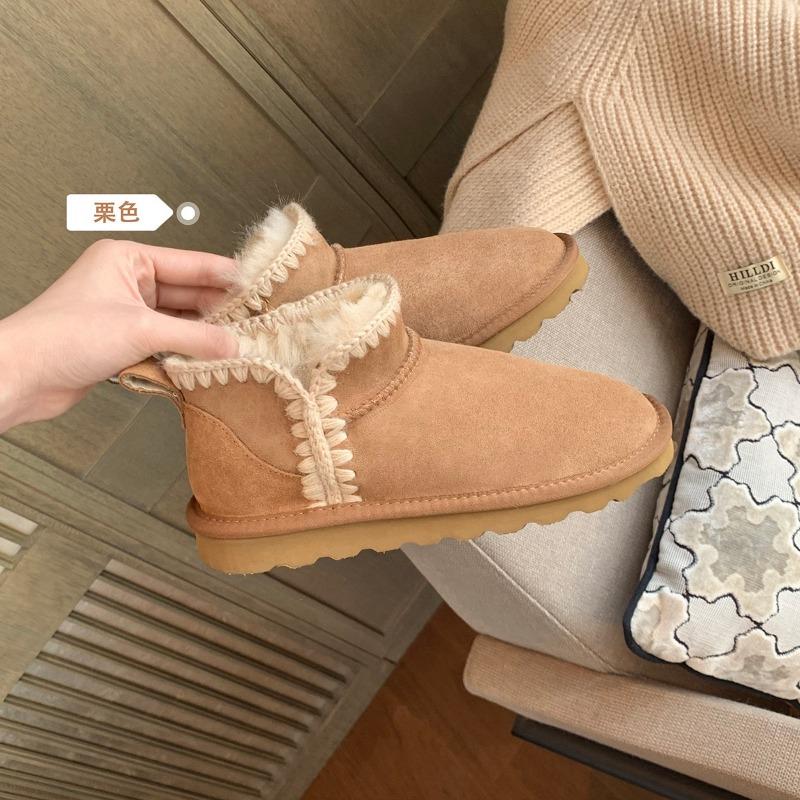 

Styling winter studiolee platform bread warm cotton shoes with fleece fur integrated snow boots women 40 малиновий