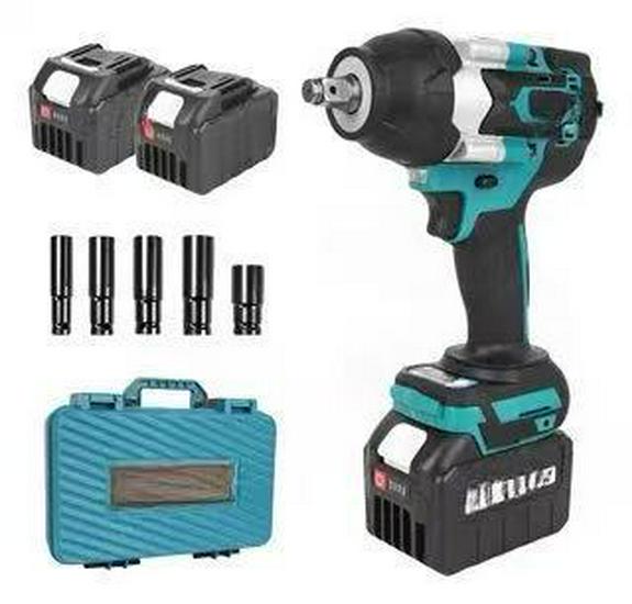 Rechargeable Brushless Electric Impact Wrench with Large Torque, Lithium Battery, and Auto Repair Screwdriver Function
