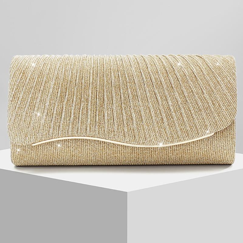 

New Ladies Shiny Dinner Bag Evening Bag Wedding Bag Banquet Versatile Shoulder Bag Crossbody Chain Bag