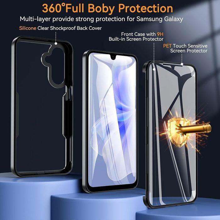 Full Case - BOOLING - for Samsung Galaxy A57 5G - Solid Reinforced Hard - Black