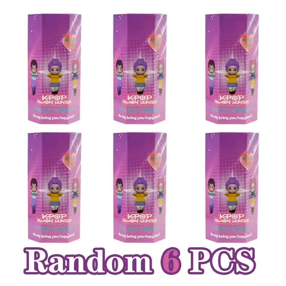 Anime KPop Devil Hunter Doll Vinyl Toy Rumi Mira Zoi Character Vinyl Mask Blind Box Ornament Toy Halloween Gift