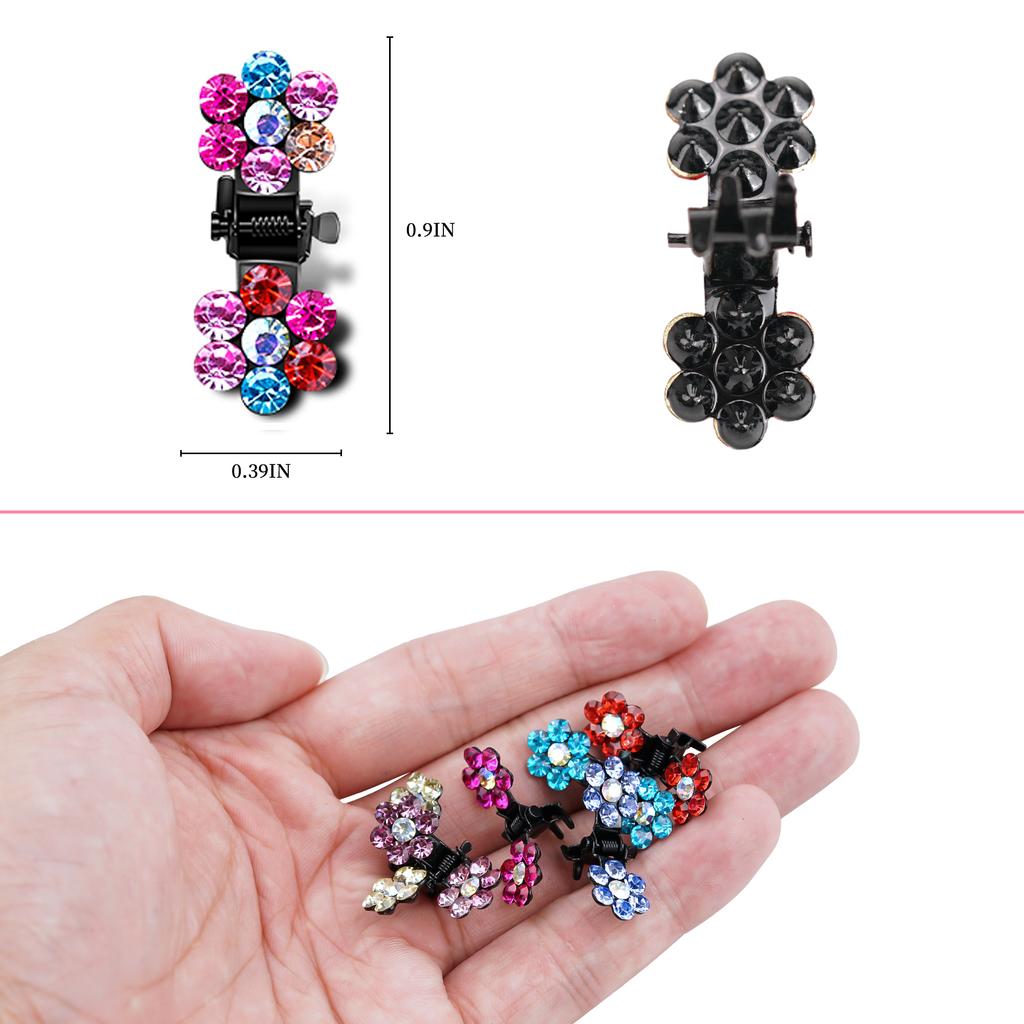 20Pcs Little Baby Girls HairBangs Mini Hair Claw Clip Hair Pin Rhinestone Hair Accessories Clips for Girls,Teens, Kids, Toddlers
