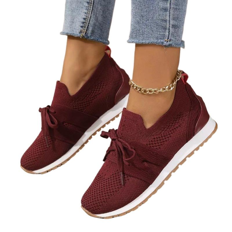Fashion Summer New Large Women's Casual Single Shoes Solid Color Slope Heel Comfortable Breathable Comfortable Women's Shoes
