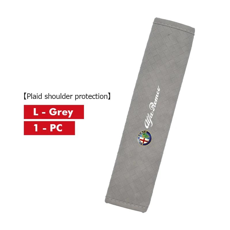 Hub Caps Leather Car Seat Belt Cover Safety Belt Shoulder Protection Pads For Alfa Romeo 159 Giulietta Giulia 147 Mito 156 159 1 CVP1
