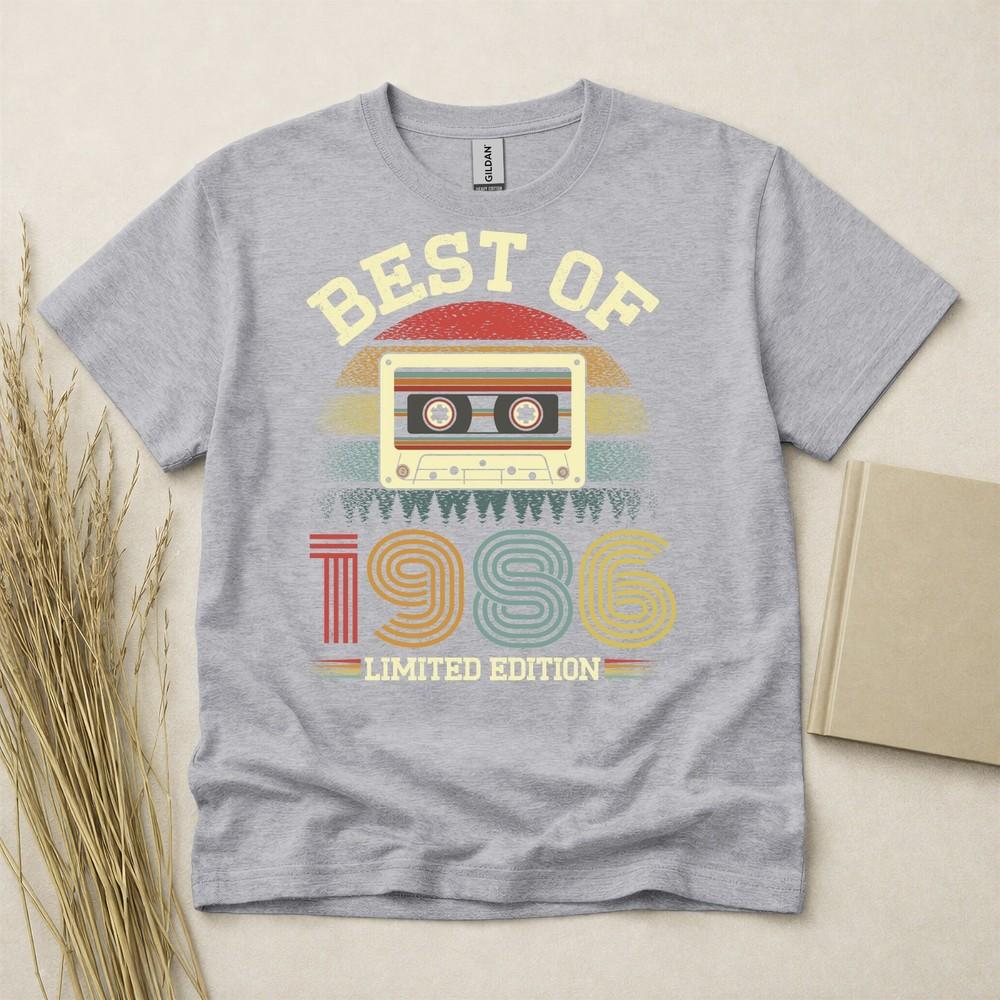 Best Of 1986 40th Birthday T Shirt Custom Year Gift Gildan Heavy Cotton Tee