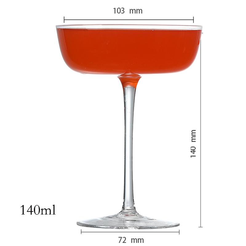 Cocktailglas mit langem Stiel, Champagner, Martini, Weingläser, 1 Stück