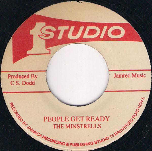 7inch Record MINSTRELS (3) / HAMLINS - People Get Ready / Everyone Got To  NONE Studio One 2012 Jamaica Reggae, Ska & Dub Used