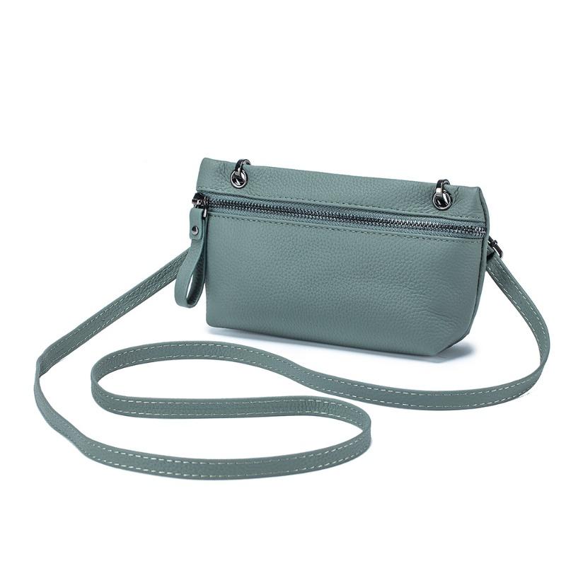 

New niche simple underarm bag women s bag first layer cowhide shoulder bag messenger bag trendy mobile phone bag commuter bag