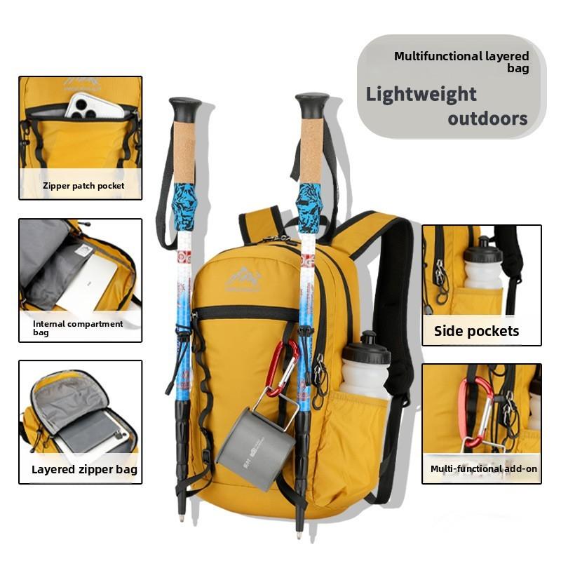 Casual Outdoor Sport Backpack With Anti Wear Nylon For Hiking And Cycling Fans