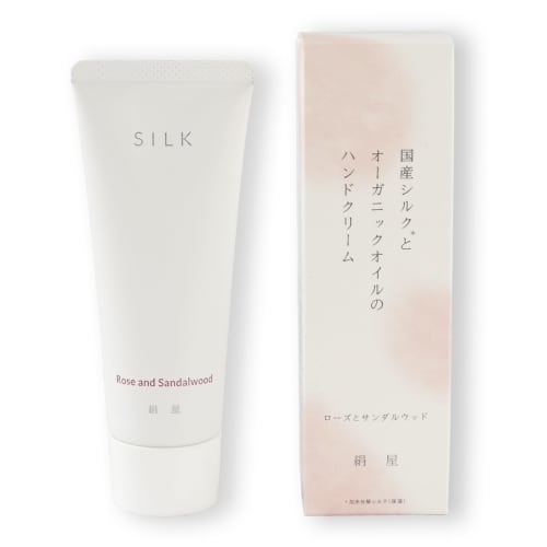 

Kinuya Hand Cream, Made with Japanese Silk and Organic Oil, CS7011, 50g, Rose & Sandalwood Scent