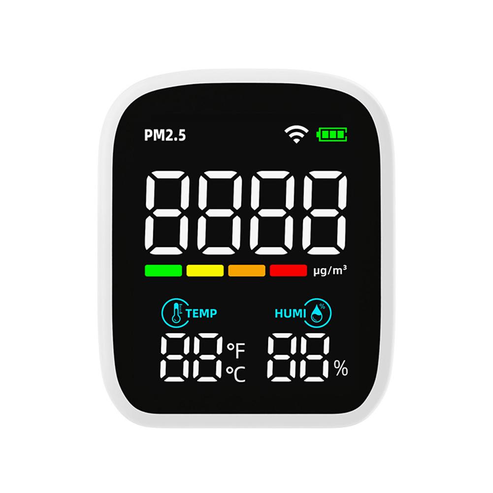 Portable LED Display PM2.5 Detector Multifunctional Temperature and Humidity Test Meter Laser