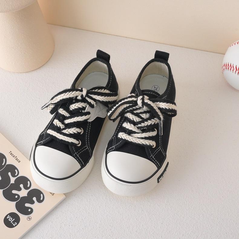 

Spot | ins niche children s canvas shoes [wheat ear mango head] 23156 spring and autumn new boys and girls low top 30