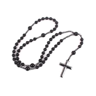 Rosary Prayer Necklace with Pendant Religious Jewelry for Cross Religious Amule