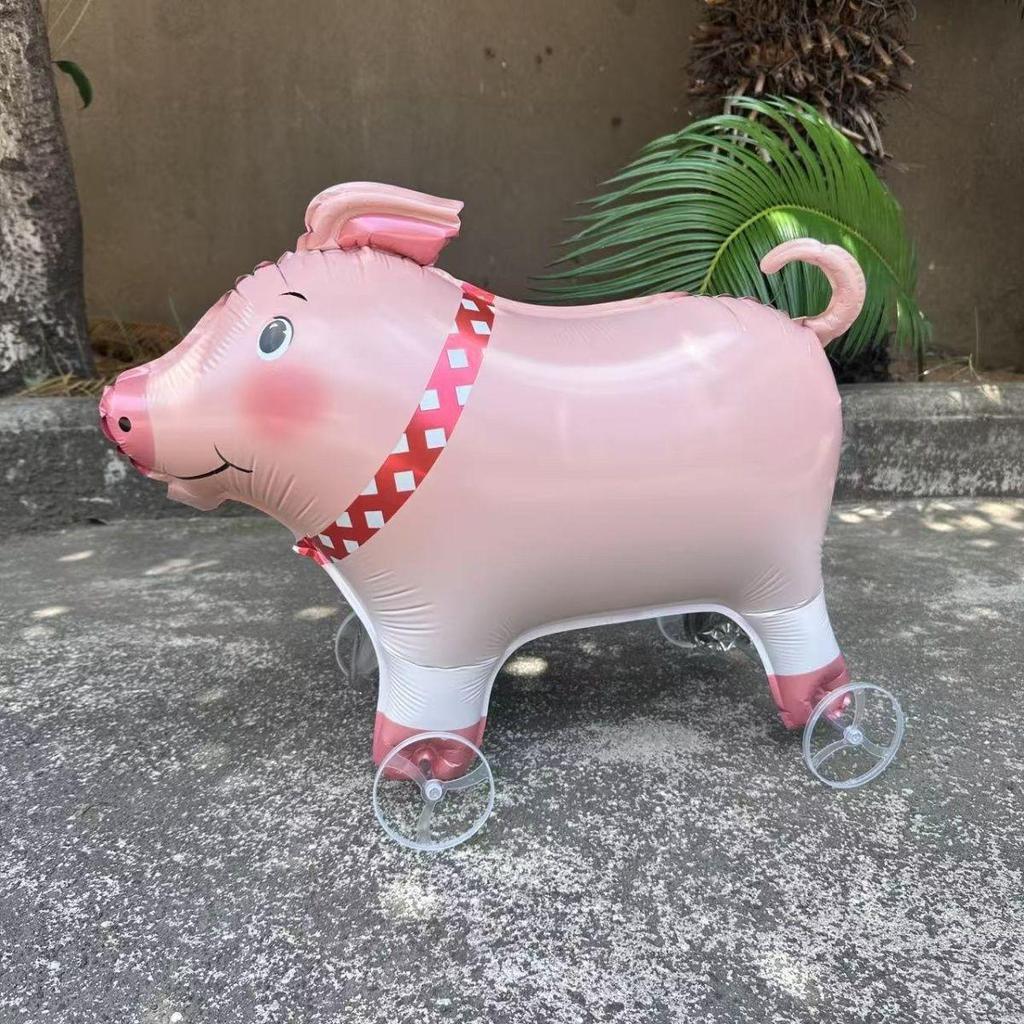 Kids' Leash with Wheeled Walking Animal Balloons - Outdoor Play Photo Props