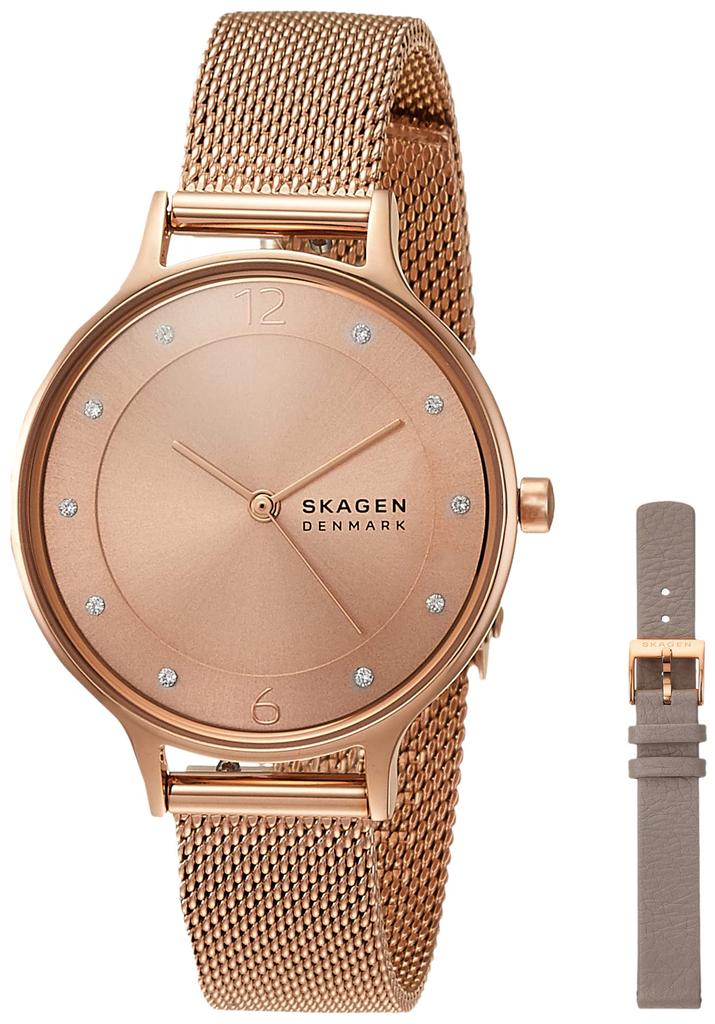Skagen Anita Lille Watch SKW1150SET Women's Pink Gold