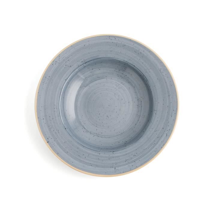 Assiette Creuse Ariane Terra Céramique Bleu (Ø 26 Cm) (6 Unités)
