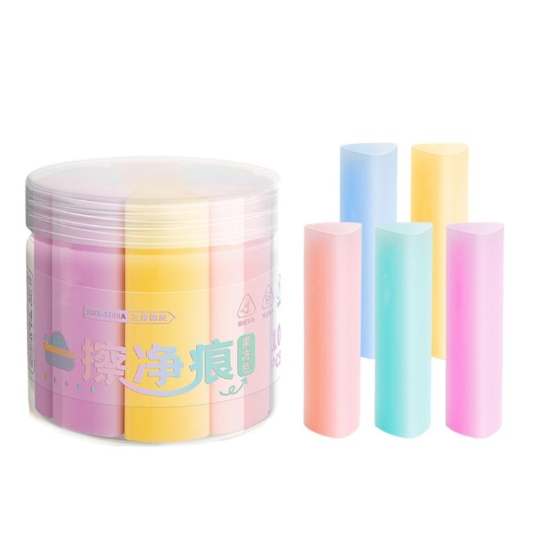 10Pcs Rubber Erasers 10PCS Triangular Design For Detailed Sketching Gentle On Paper For Students Professionals