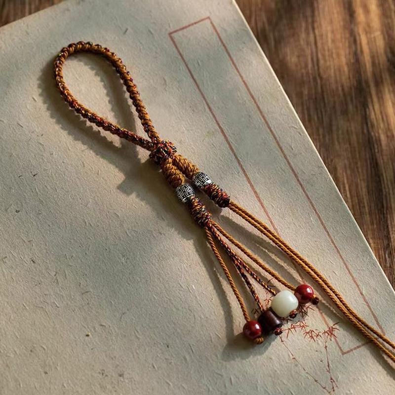 

Handmade Tibetan Tassel Keychain Hanging Charms Rope Good Lucky Bag Pendant For Women Diy Accessories Gifts