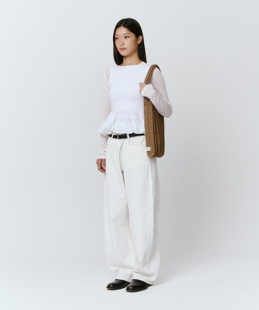 Pleatsmama New Shoulder Bag Glitter Camel