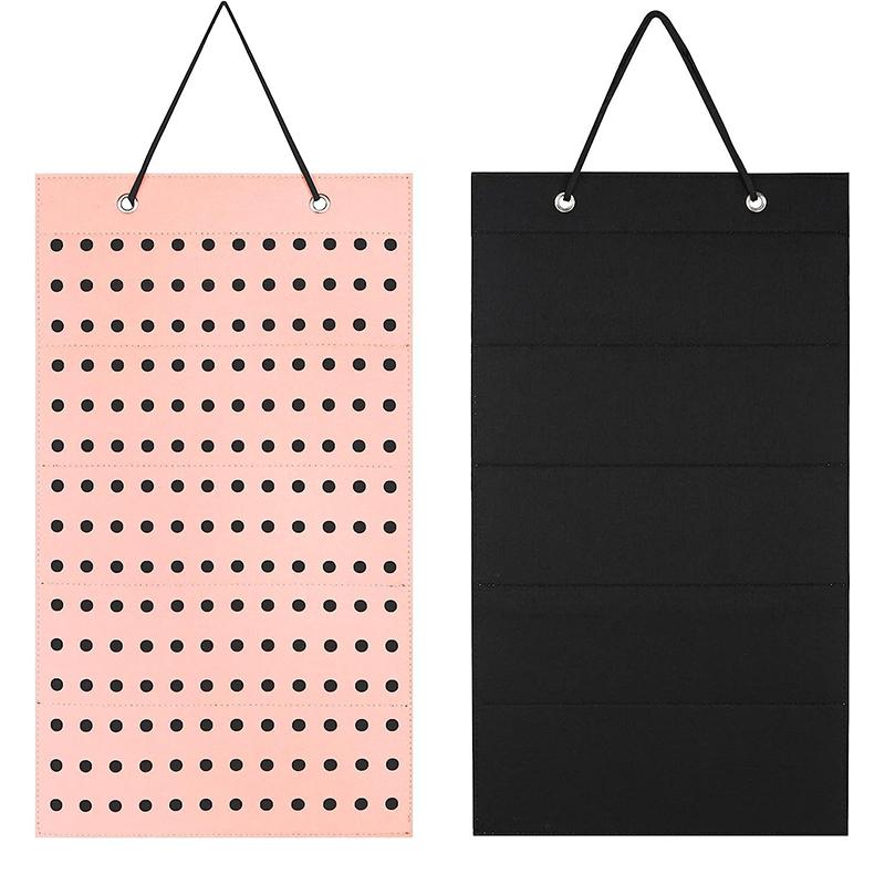 Shoes Charms Display Shoe Charms Organizer With 180 Holes Badge Storage Hanging Holder Shoe Decor Jewelry Display Storage Bag