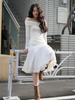 Laengaenlu Clovi Midi Lace Skirt(Clovi)_Ivory