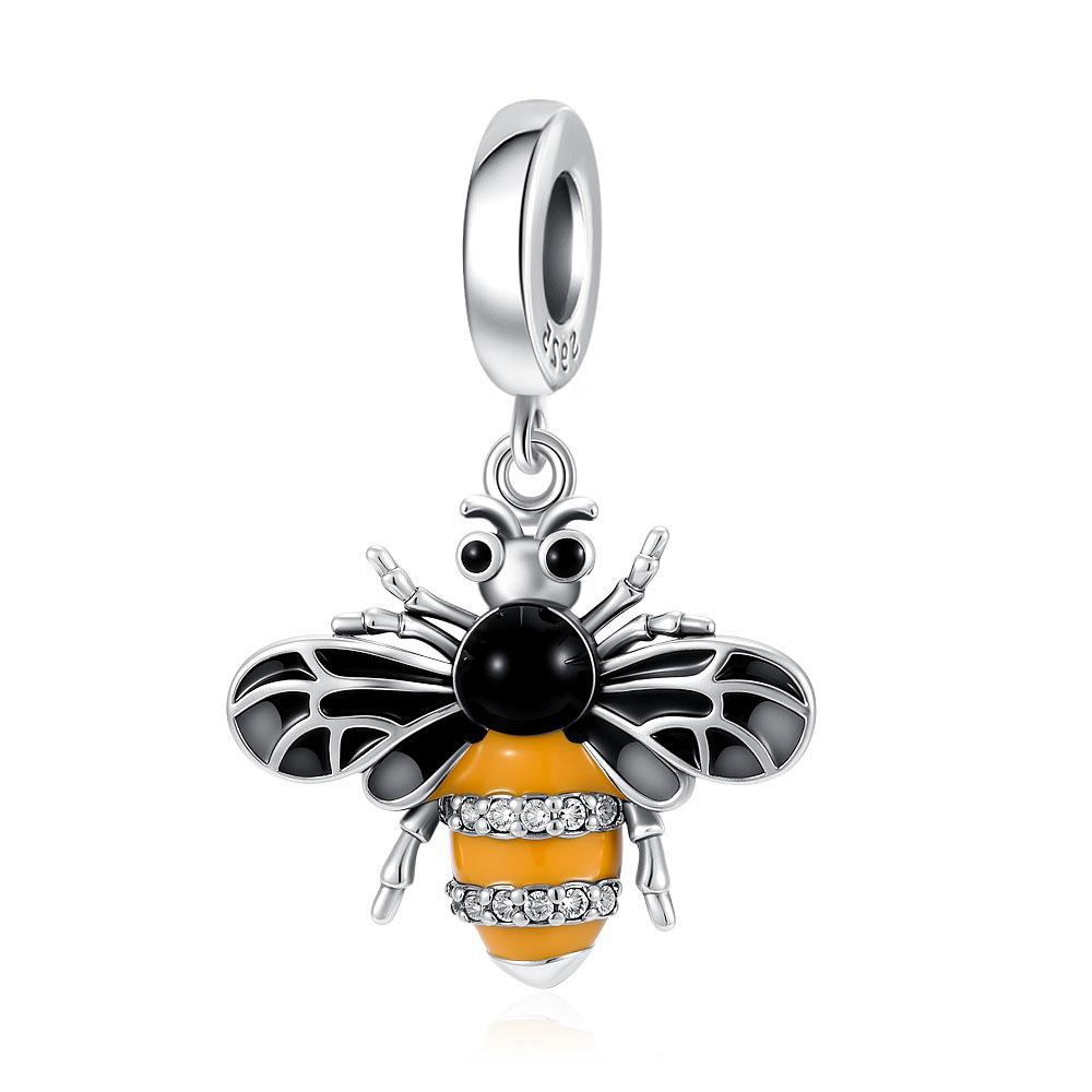 Copper Bee Firefly Dangle Beads Fit Original Apandorad Charms Bracelets Diy Bead Women Jewelry Making