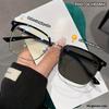 Classic Retro Photochromic Eyebrow Line Frame for Both Men and Women, UV Resistant Lenses Suitable for Daily Wear