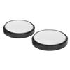 2PCS Car Rearview Auxiliary Blind Spot Mirror 360 Degree Wide Angle Adjustable Rotation RoundBlack