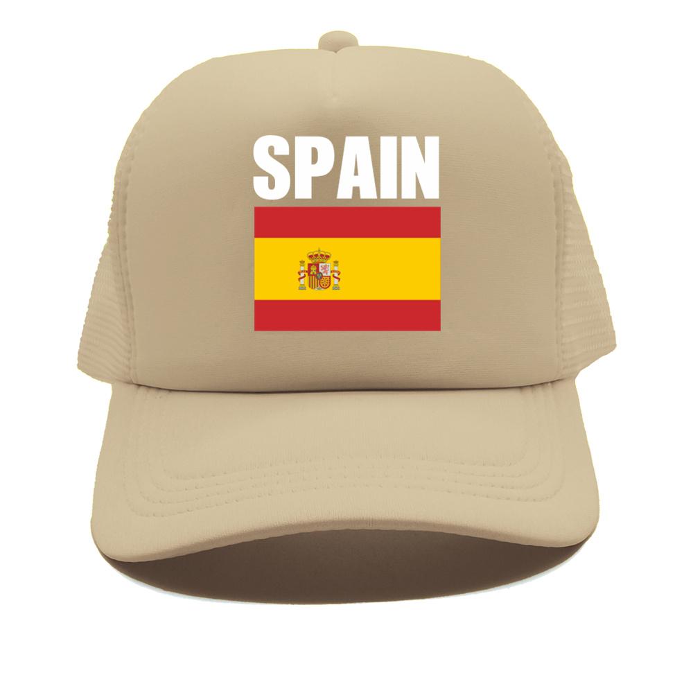 Flag Of Spain Baseball Cap For Women Unisex Country Proud Mesh Net Trucker Hats Summer Breathable Snapback Dad Gift Caps