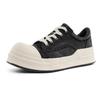 Breathable canvas shoes New niche big head thick sole thick sole heightening casual shoes X