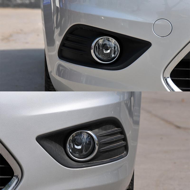For Ford Focus MK2 Sedan 2009 2010 2011 Car Front Bumper Fog Light Lamp Cover Frame Hood Grille Bezel Harness