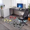 Pixel Block Print Carpet - Retro Game Style Play Mat for Kids Room with Water-Absorbing and Non-Slip Features Beautiful Fashion