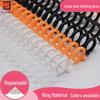 30-Hole Multifunctional Loose-Leaf Ring Binding Strips, 10mm/12mm, Removable, Freely Cut, A4/A5