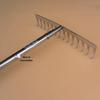 Stainless Steel Garden Rake: Tilling, Weeding, and Soil Loosening Tool