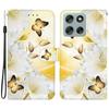 For Motorola Moto G56 5G Wallet Phone Case Anti-Drop Pattern Printing Leather Flip Cover with Strap