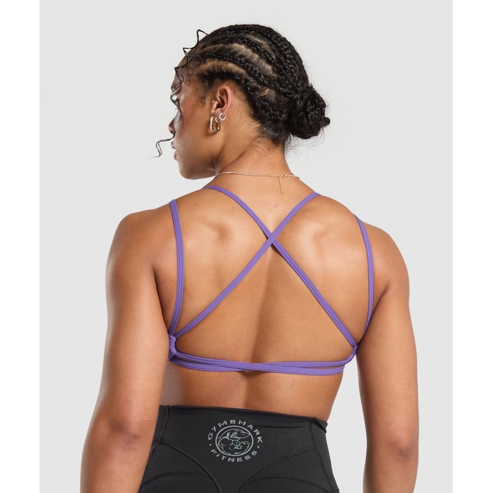 

Gymshark Спортивный бюстгальтер Back Gains Stellar Purple B8A5U PBVP XS