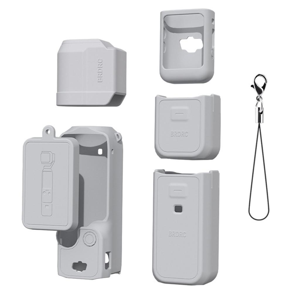 

BRDRC For DJI Osmo Pocket 3 Silicone Case Set Lens Cover and Screen Cover Accessories A