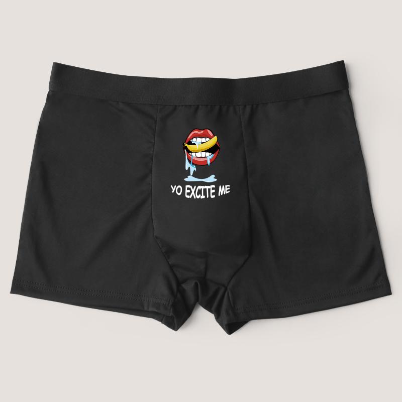 

Varsbaby Мужские трусики с забавным узором и буквенным принтом, тонкие модные трусики XXL чёрный