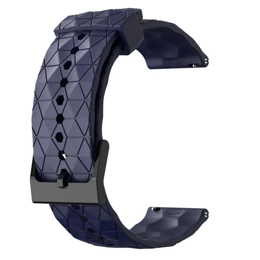 

Sports Silicone Band For Fossil gen 6 44mm Gen6 gen 5 5e/Gen5 LTE 45mm Strap Bracelet Replacement 20 22mm Breathable Accessorie 20mm Watchband полуночно-синий