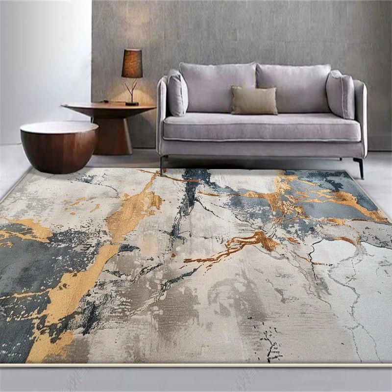 Nordic Abstract Carpet for Living Room Luxury Easy Clean Home Decor Rug for Bedroom Washable Washroom Floor Mat Tapis
