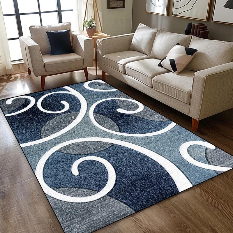 

Современные геометрические ковры для гостиной, мягкие плюшевые ковры большой площади, нескользящие, декор для спальни, прикроватный коврик, ковер для кабинета, ковер для гардеробной 60*90cm