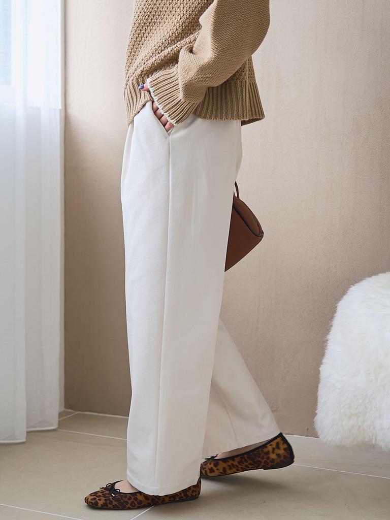 Cohen Easy Beauty Wide Warm Pants (76406000011 0950 BLACK(09) M) - Featured On YouTube and Available In Web-Exclusive Sizes