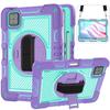 Silicone+PC Hybrid Case Universal For Xiaomi Poco Pad X1 8 7 Pro 2025 2024 11.2" Rotating Stand Armor Cover With Shoulder Strap