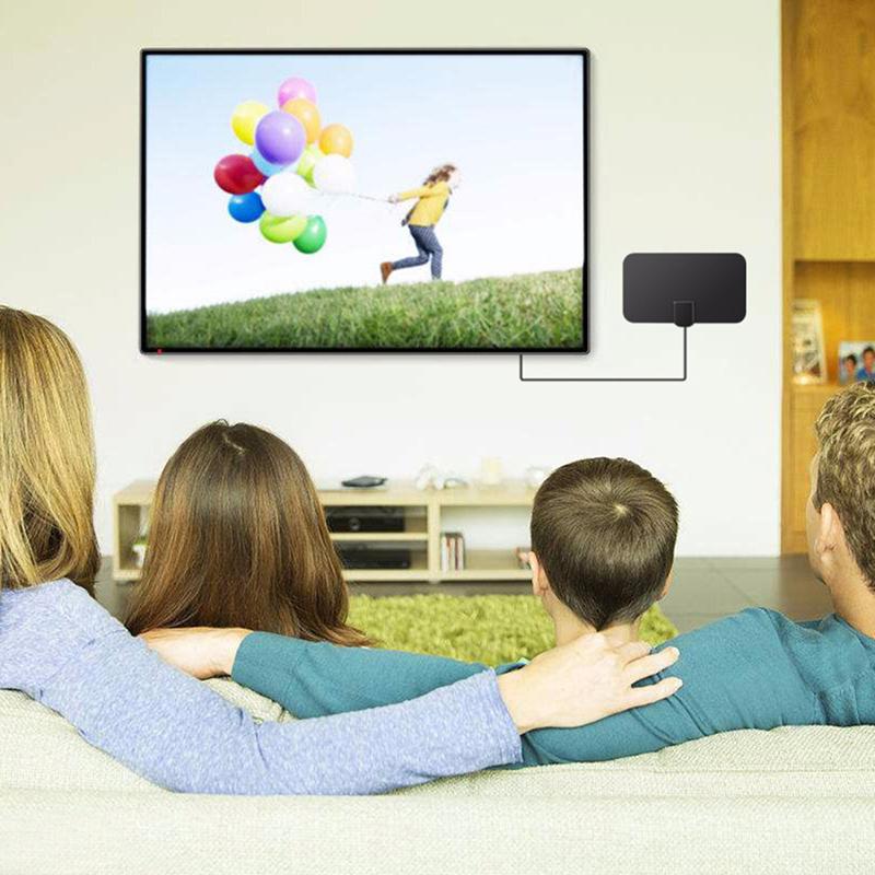 Mini Hd Digital Hdtv Antenna Indoor Tv Antenna Dvb-T2 Signal Receiver Tv Aerial