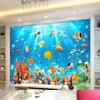 3d Kids Wallpaper Underwater World Mural Fish And Coral Photo Wall Paper Children's Room Background Wall Murals