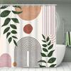 1/4pcs Bohemian Style Printed Creative Shower Curtain Set, Decorative Bathroom Set Includes 2D Flat Printed Shower Curtain, No
