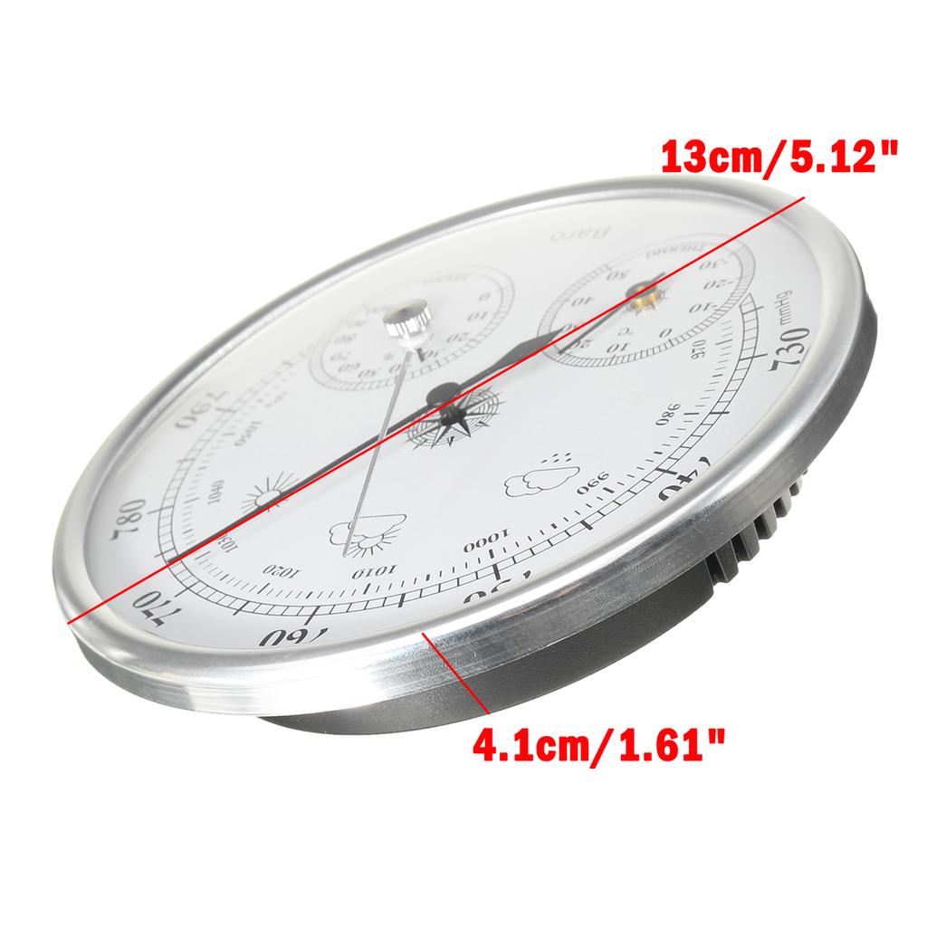 Buy 3 IN 1 Wall Mounted Household Thermometer Hygrometer High Accuracy