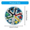 Folding Round 6 Player Flying Chesses Game Set With Colorful Pieces Strategy Toy for Family And Friend Gatherings
