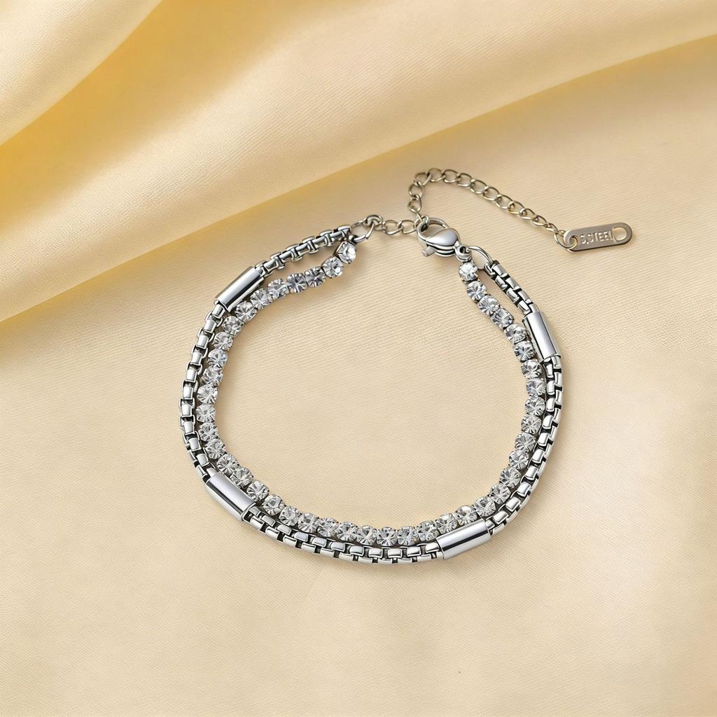 French Titanium Steel Heart Choker Necklace And Bracelet Set Sweet Peach Heart Tassel Design Women Jewelry