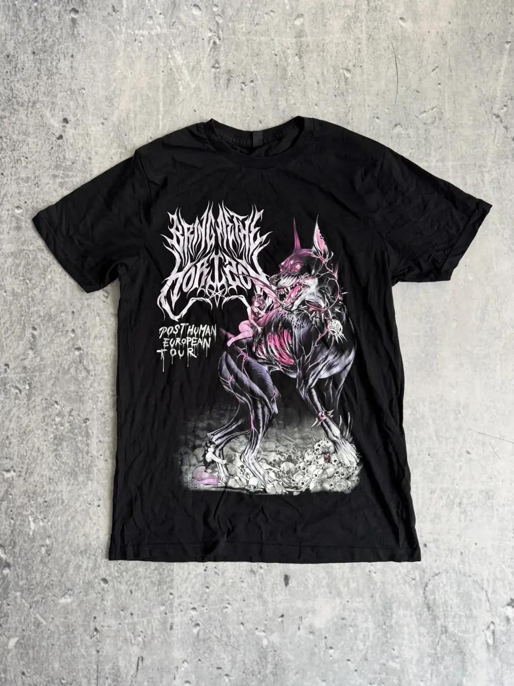 ПЕРЕПЕЧАТКАФутболка Bring Me The Horizon Post Human Tour 2022 Все размеры S-5XL M